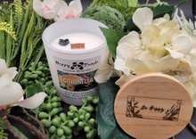 Load image into Gallery viewer, Soy Wood Wick Citronella Candle 10oz Top