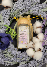 Load image into Gallery viewer, Lavender and Jasmine Bath Salts 4oz Glass jar plus bag