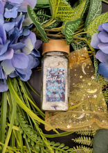 Load image into Gallery viewer, Peppermint and Eucalyptus Bath Salts 4oz Glass Jar