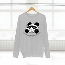 Load image into Gallery viewer, Be Happy! Happy Panda Crewneck Sweater