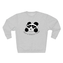 Load image into Gallery viewer, Be Happy! Happy Panda Crewneck Sweater