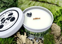 Load image into Gallery viewer, Soy Wood Wick Bamboo Grove Candle 6oz Top