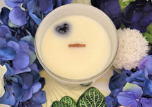Load image into Gallery viewer, Soy Wood Wick Lunar Blossom Candle top 10oz