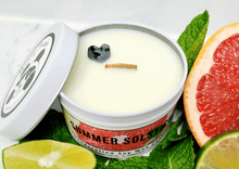 Load image into Gallery viewer, Soy Wood Wick Summer Solstice Candle 6oz Top