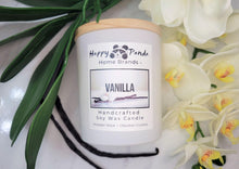 Load image into Gallery viewer, Soy Wood Wick Vanilla Candle 10oz