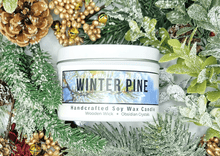 Load image into Gallery viewer, Soy Wood Wick Winter Pine Candle 6oz
