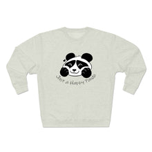 Load image into Gallery viewer, Be Happy! Happy Panda Crewneck Sweater