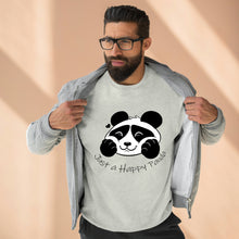 Load image into Gallery viewer, Be Happy! Happy Panda Crewneck Sweater
