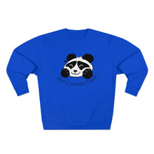 Load image into Gallery viewer, Be Happy! Happy Panda Crewneck Sweater