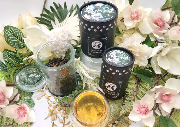 Loose Leaf Jasmine Green Tea Display