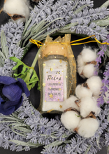 Load image into Gallery viewer, Lavender and Jasmine Bath Salts 4oz Glass jar plus bag
