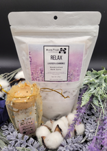 Load image into Gallery viewer, Lavender and Jasmine Bath Salts 4oz plus 27oz refill bag
