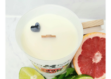 Load image into Gallery viewer, Soy Wood Wick Summer Solstice Candle 10oz Top
