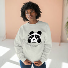 Load image into Gallery viewer, Be Happy! Happy Panda Crewneck Sweater
