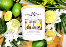 Load image into Gallery viewer, Soy Wood Wick Coconut Lime Verbena Candle 10oz
