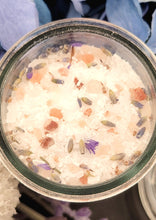 Load image into Gallery viewer, Lavender and Jasmine Salts Close up
