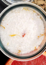 Load image into Gallery viewer, Grapefruit and Cedarwood Salts Close up
