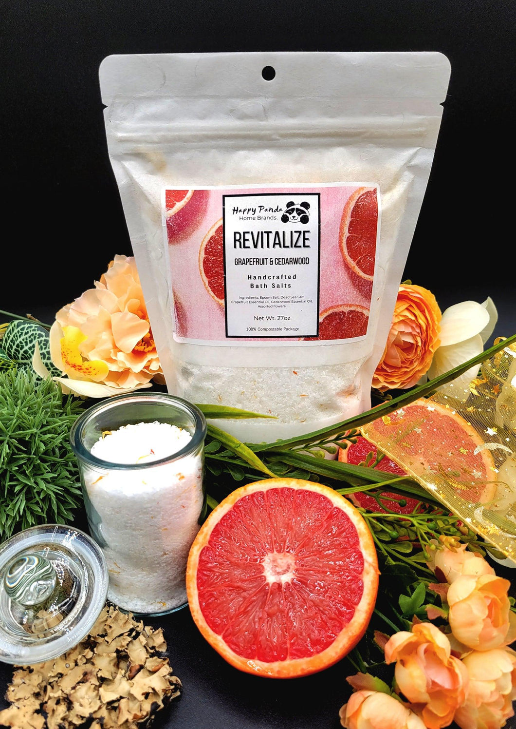 Grapefruit and Cedarwood Bath Salts 27oz