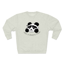 Load image into Gallery viewer, Be Happy! Happy Panda Crewneck Sweater
