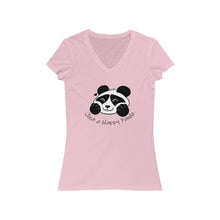 Load image into Gallery viewer, Be Happy! Woman&#39;s V Neck - Happy Panda Home Brands
